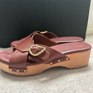 Ancient Greek Sandal Original $525 -Marilisa Clog Chestnut size 39